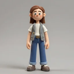 a pretty fashion model, claymation