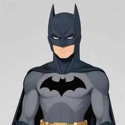 a cute calm handsome young adult male muscular slim blu skin batman with grey light tight clothes concept art in the style of lee bermejo and greg rutkowski
