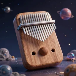 dreamy kalimba lullabies through space, science fiction
