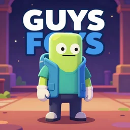 A charactef from Fall Guys the game, on a yeezus tour