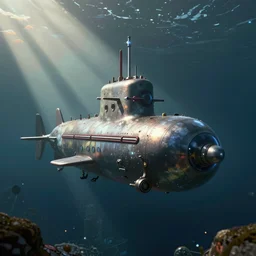 A submarine from the game Subnautica