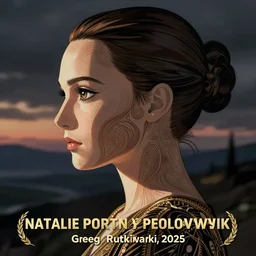 anime natalie portman, intricate side profile by greg rutkowski