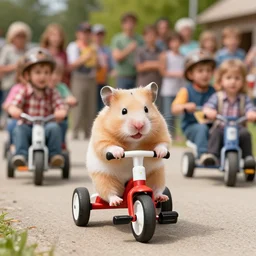 a little hamster riding a tricycle, Lilia Alvarado, Sophie Anderson, Mark Arian, Bob Byerley, Charlie Bowater, Mark Brooks, Steve Henderson, Justin Gerard, Arthur Hughes, Edward Robert Hughes, Mark Keathley, Victor Nizovtsev, Carlos Shwabe, Ross Tran, WLOP