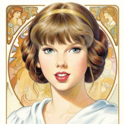 taylor swift as princess leia, finely illustrated face, highly detailed, colored pencil, studio ghibli, tankobon, in the style of ilya kuvshinov and krenz cushart and william - adolphe bouguereau and alphonse mucha