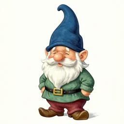 the gnome president color vintage magazine illustration 1950