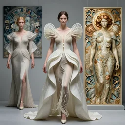 queen of jupiter by iris van herpen!!, zdzisław beksinski, raymond swanland and alphonse mucha. highly detailed!, hyper - real, beautiful!