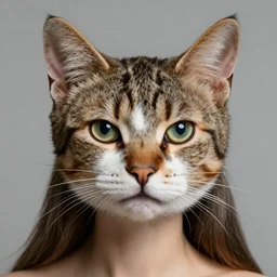 gina lollobrigida with cat ears and whiskers, extreme detail, wide shot, photorealistic