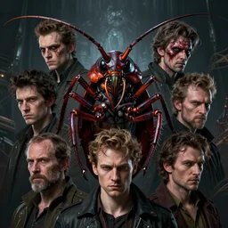 8 k headshot of scary godlike cockroach - man by craig mullins, ilya kuvshinov, krenz cushart, epic, artgerm trending on artstation by edward hopper and dan mumford and wlop and rutkovsky, beksinski carl spitzweg moebius and tuomas kocar, intricate artwork by caravaggio, unreal engine 5, lumen, nan