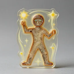 ancient artifact with magic powers made of cheap acrylic plastic emitting aura, 1 9 6 0, life magazine photo, natural colors, metropolitan museum, kodak, 8 k, very detailed, high resolution, product photo,