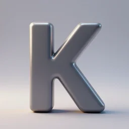 a 3D letter K rendered in octane, depth of field, specular lighting, trending on artstation