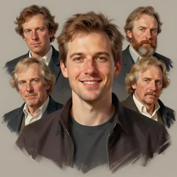 photo of jason a. engle with simple smile paint detailed digital artstation, portrait hd 4 k, y greg rutkowski and gaston bussiere and craig mullins and j. c. leyendecker, hd