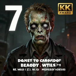 portrait of dave gahan as a young zombie with whitened eyes and cuts, 7 days to die zombie, fine art, award winning, intricate, elegant, sharp focus, cinematic lighting, highly detailed, digital painting, 8 k concept art, art by z. w. gu and alex konstad and brom and michael hussar, masterpiece, 8 k