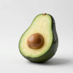 photo of an armchair inspired by an avocado, studio, white room, soft lighting