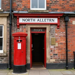 photograph of North Allerton post office as a portal to hell, but it is now a portal to hell