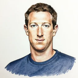 manga drawing of mark zuckerberg