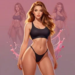 Splash art of Amber Heard from league of legends by Alex Flores, Chengwei Pan, Bo Chen, Jennifer Wuestling, 4K, UHD, High quality, Trending on Artstation HQ; Foreground : Amber Heard alone ; Background : simple color; Body : Perfectly drawned arms, very very small waist, huge hips, thickest thighs; Wear : SFW clothes hiding bust and crotch; Face : Perfectly drawed face, eyes and lips