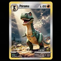 Pokémon card scan depicting Barney the dinosaur