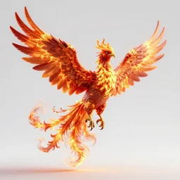 hyperdetailed image of a phoenix with its full body flaming and wings spread 8 k extremely detailed hd hyperrealism fiery extremely accurate cinema hd