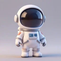knight in spacesuit, 3 d render, cute