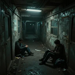 abandoned subway homeless slum low light. Cyberpunk 2077. CP2077. 3840 x 2160