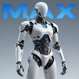 Cinematic Imax depiction of an advanced, top of the line cyborg in the style of Jason Edmiston, blue color palette with brightened hues 3840 x 2160
