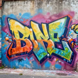 in the realm full of colorful 3 d graffiti, ultra realistic, extremely high definition, highly detailed and intricate masterpiece
