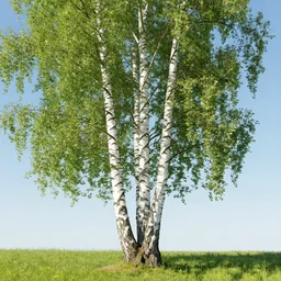 birch tree, summer, sweden, digital art, intricate, hyper detailed, artstation, concept art, smooth, sharp focus, ray tracing, vibrant, photorealistic