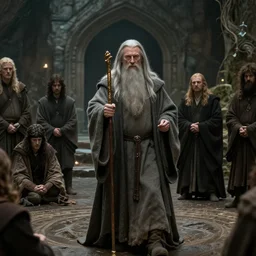 shamanic ritual run by gandalf in the movie lord of the rings