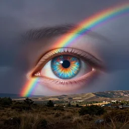 rainbow cosmic eyes