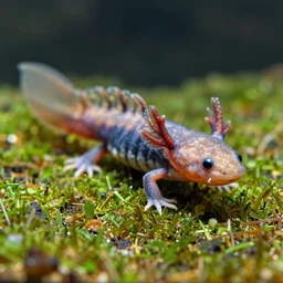 axolotl mexican walking fish cute amphibian, wide angle shot by greg rutkowski