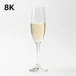 obsidian champagne flute, 8k product photo, isolated on a pure white background, centered, entire object in frame, sharp focus, soft studio lighting