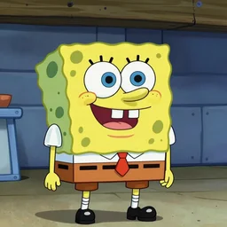 nasty patty spongebob, 4 k, high definition, realistic, cinematic, centered