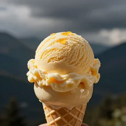 fruit custard ice cream