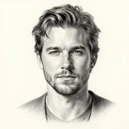 a hyper detailed pencil drawing of jensen ackles, portrait, 8 k, greg rutkowski, volumetric lighting, octane render, jeong seon