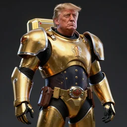 donald trump is a space marine, hyper detailed, digital art, trending in artstation, cinematic lighting, studio quality, smooth render, unreal engine 5 rendered, octane rendered