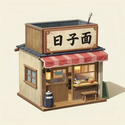 outside view of miniature very old ramen shop, studio gibli, hayao miyazaki, clean, very detailed, isometric view, trending on artstation, trending on behance, best pinterest, global illumination,