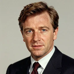 “Ewan McGregor portrait, color vintage magazine illustration 1950”