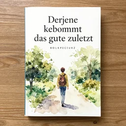 book cover remake from der junge bekommt das gute zuletzt, watercolor