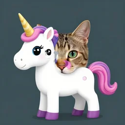 a cat and unicorn hybrid