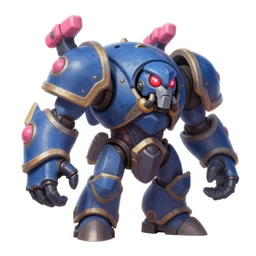 game asset of zerg hydralisk, in gouache detailed paintings, props, stylized, 2 d sprites, kitbash, arcane, overwatch, blue and pink color scheme, 8 k, close up