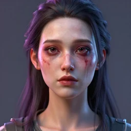uncanny valley face portrait of a badly 3 d modeled woman, rendered in bryce 3 d and daz, ray - tracing, vibrant color, depth of field, cinematic lighting, sharp focus, rule of thirds, creepy, trending on artstation