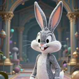 cinematic stills of bugs bunny, deep focus, dmt acid trip, d & d, fantasy, intricate, elegant, highly detailed, digital painting, artstation, concept art, matte, sharp focus, illustration, hearthstone, art by artgerm and greg rutkowski and alphonse mucha