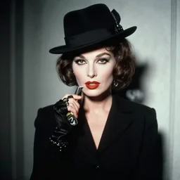 photo of a noir femme fatale, photo by annie leibovitz