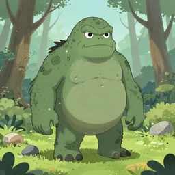 swamp monster in aya kato style