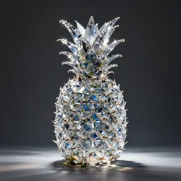 pineapple made of crystals, pineapple - shaped crystals