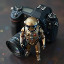 5 5 mm photo camera from above, of a martian from the 1 9 9 6 movie mars attack. dof. bokeh. magical atmosphere. art by greg rutkowski. highly detailed 8 k. intricate. lifelike. soft light. nikon d 8 5 0.
