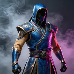 a highly detailed portrait of sub zero mortal kombat, photorealistic, cinematic lighting, high detail, vivid colors, unreal engine, octane render, art by wlop artstation, character art by bungie studios, fog volumes, vivid color glow, post processing, cgsociety