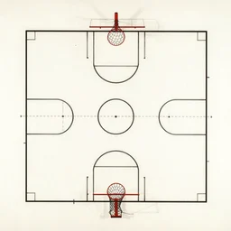 basketball court blueprint by leonardo da vinci