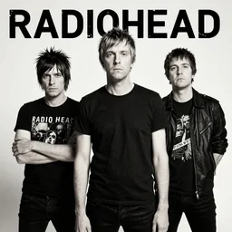 Radiohead as a punkband, 8k, high resolution.