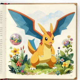 detailed illustration of a pokemon in 1 8 8 0 johnson's household book of nature by alexander marshal, ernst haeckel, alexander marshal, matte artwork, artstation